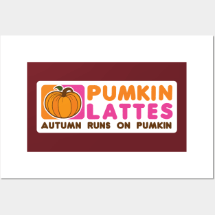 Pumpkin Lattes Posters and Art